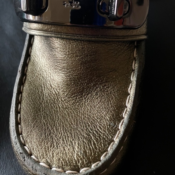 Coach Metallic Clogs size 7.5 - Picture 2 of 2